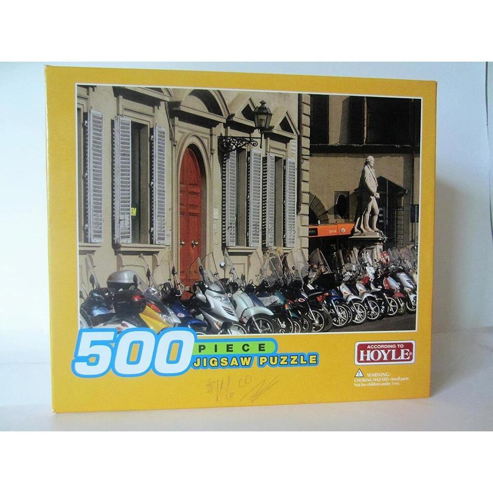 Victorian Hoyle 500 Piece Jigsaw Puzzle Scooters Mopeds Europe Statue City New